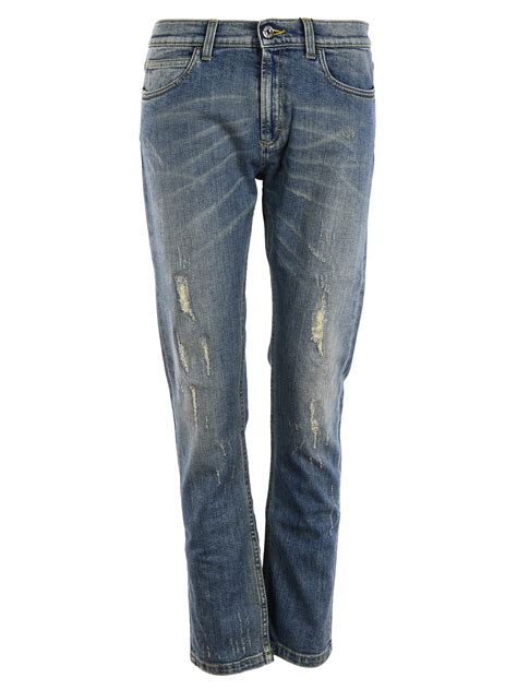 gucci mens striped jeans|Gucci ripped denim jeans.